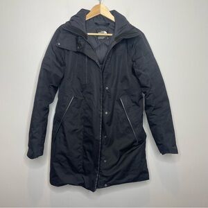 North Face Parka Black Women’s coat winter Med M Goose filled